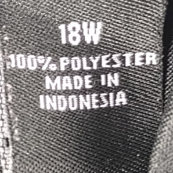 MSK Womens Yellow Green Black Sleeveless Geometric Chiffon Lined Dress Size 18W - Picture 10 of 11